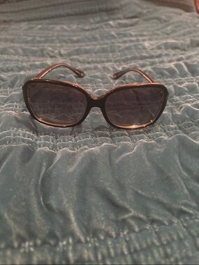 Coach Women's Brown Frame Sunglasses with Gray Lenses